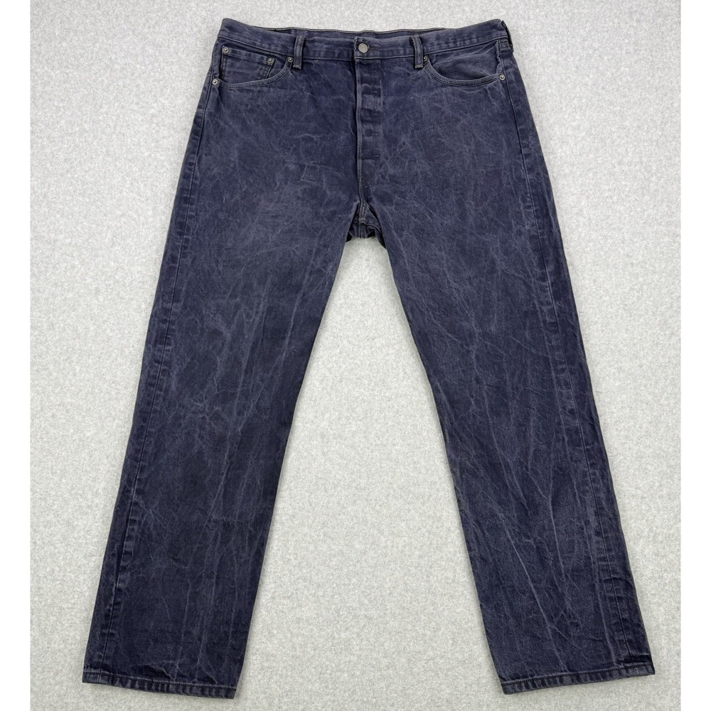 Vintage Levis Jeans Mens 42x34 (Fits 40x30) Blue Marbling 501 XX Button Fly